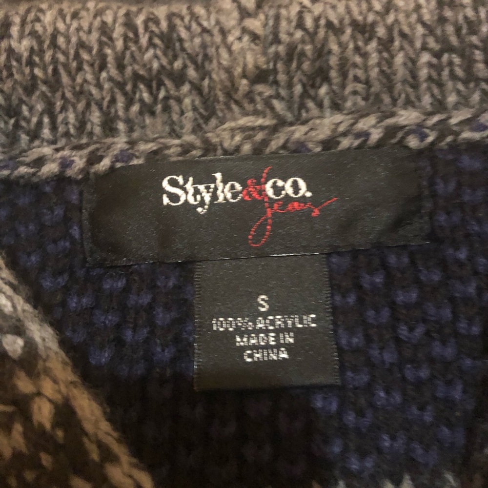 Style & Co Hooded Cardigan Sweater - Picture 3 of 3